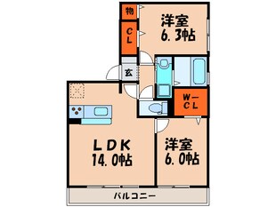 サニ－プレイス塩屋台の物件間取画像